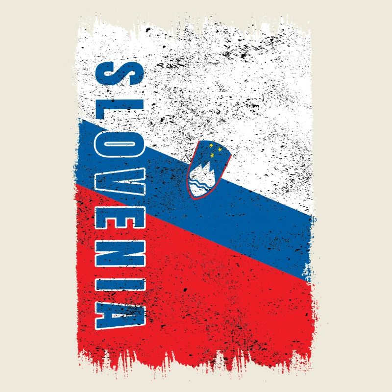 Drapeau vintage de Slovénie