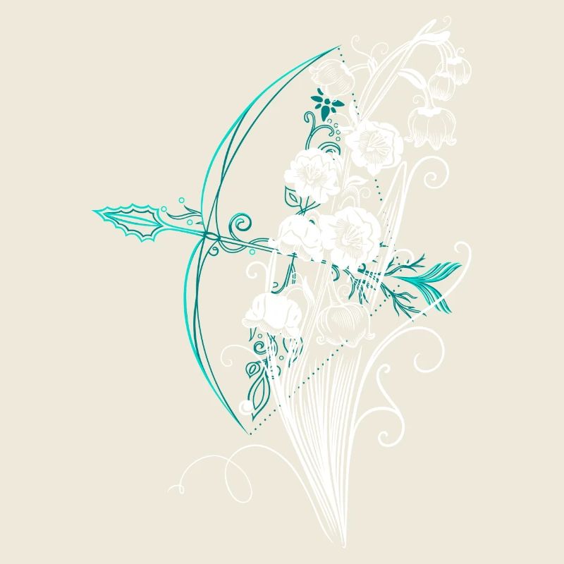 Maiglöckchen Pfeil Bogen