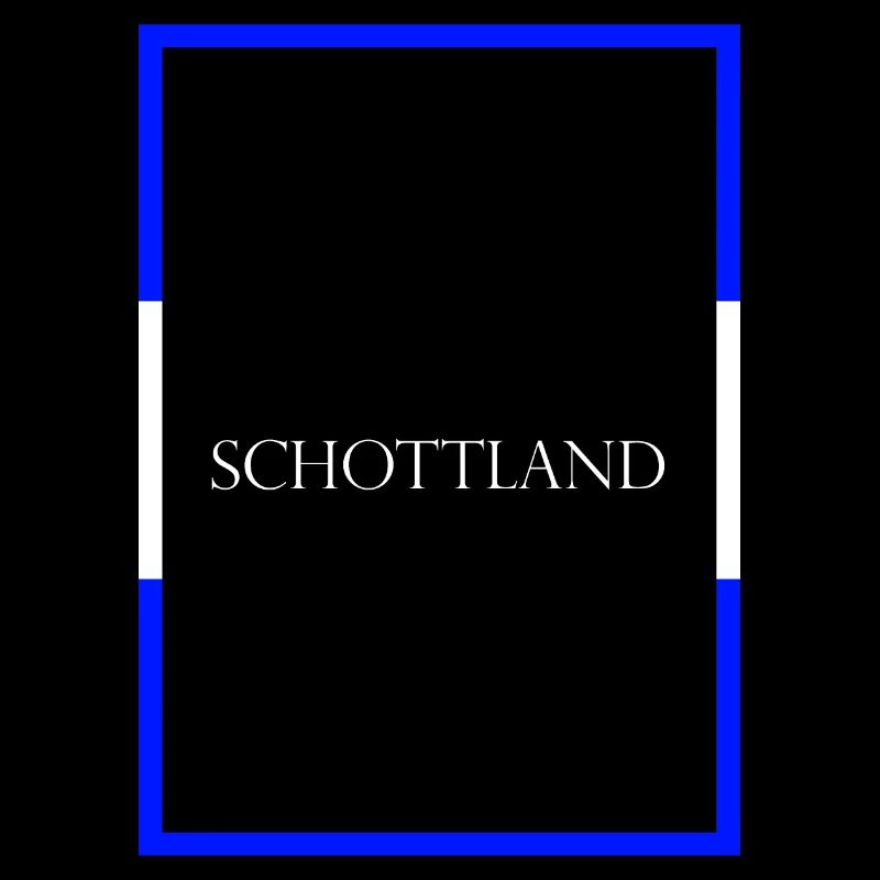 Schottland Scotland Statement Schriftzug mit Fahne