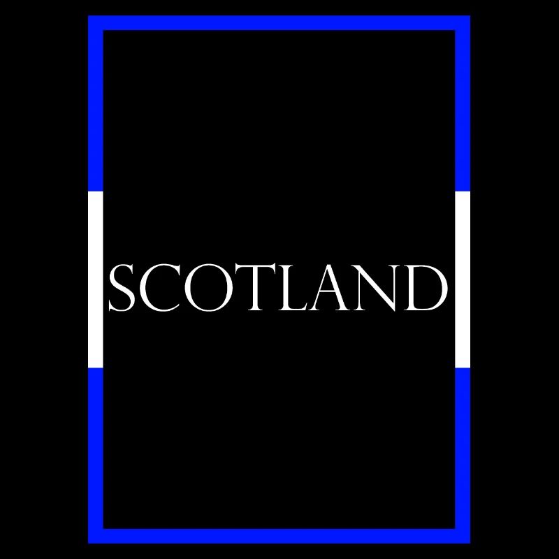 Scotland Scotland Statement Lettering with Flag