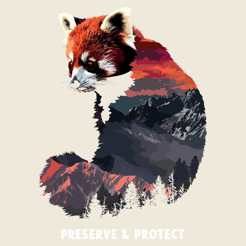 Préserver & Protéger Panda roux Chat Ours Panda roux