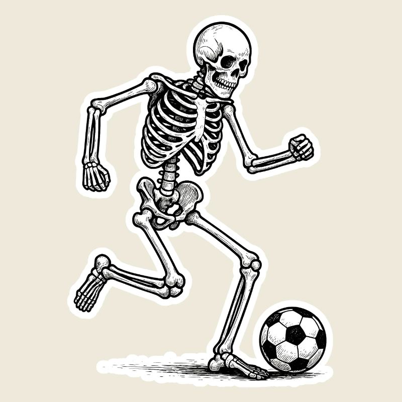 Skeleton Soccer Player