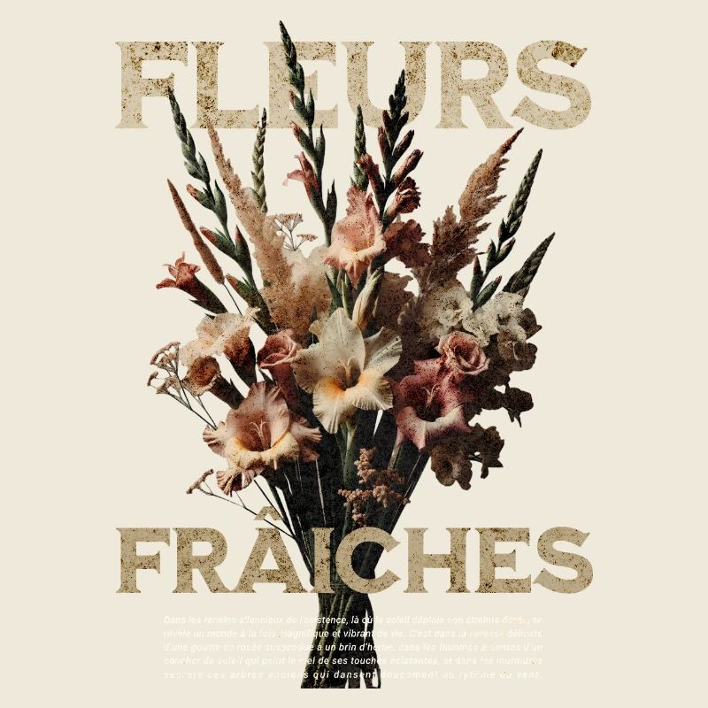 Vintage Botanisches Blumenarrangement