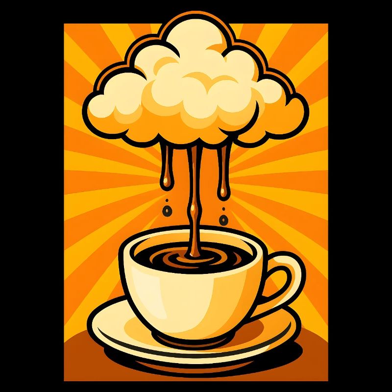 Surreal Cloud Coffee Burst