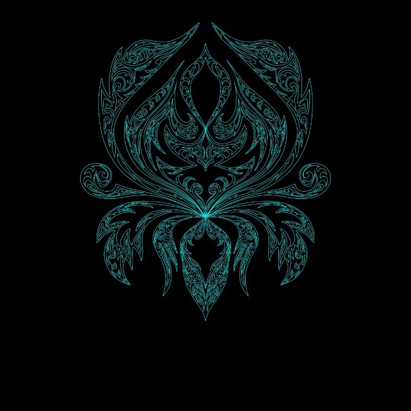 Türkises Ornament Tribal Muster