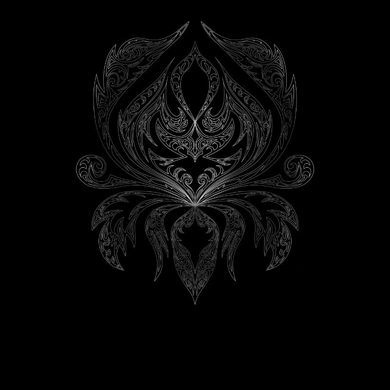 Silver Filigree Ornament Pattern