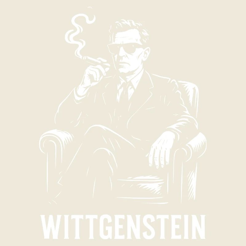Wittgenstein, philosophe, Silhouette, fumer
