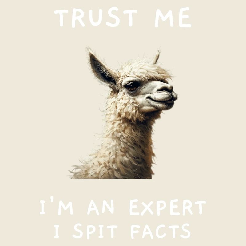 Lustiges Lama "I Spit Facts" Experten-Spruch