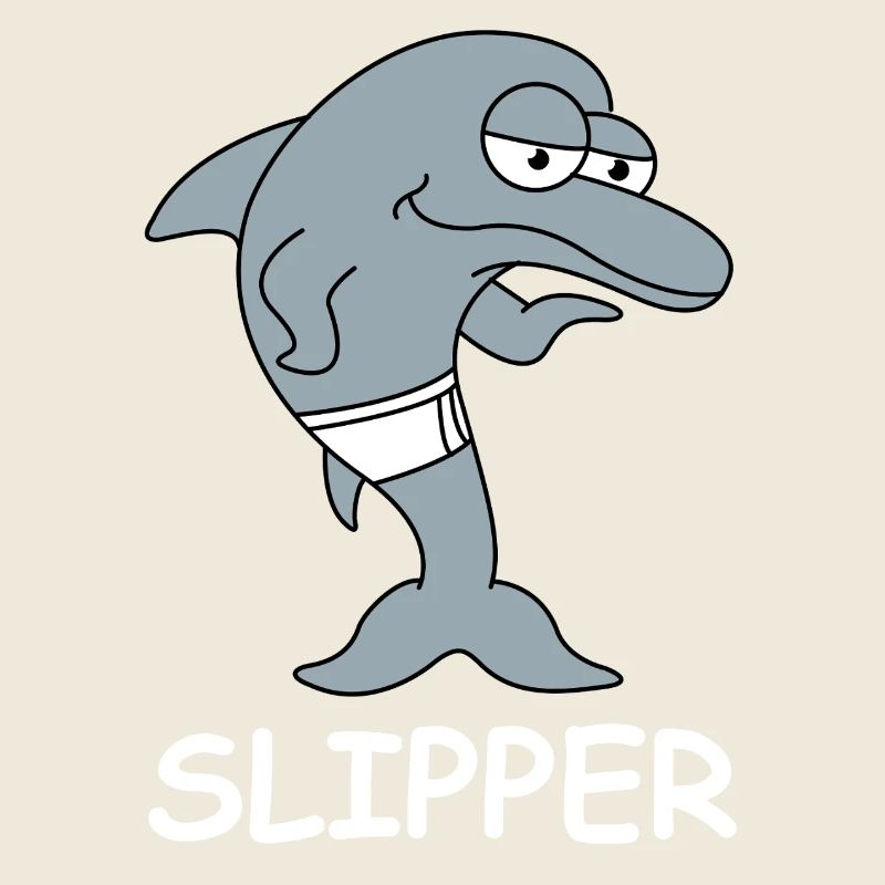 Slipper Delfin In Badehose