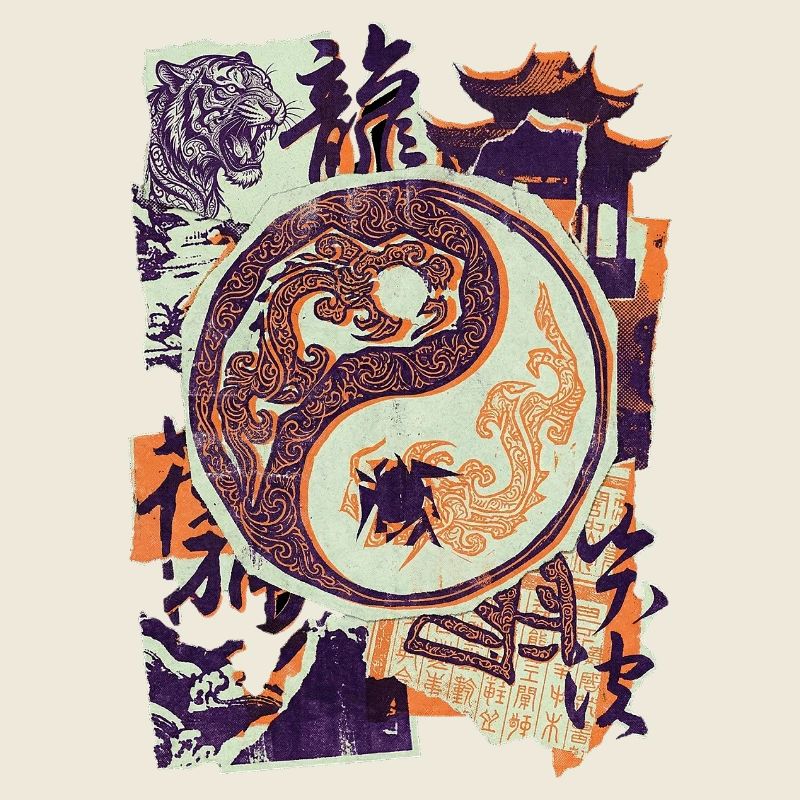 Yin And Yang Chinese Tiger