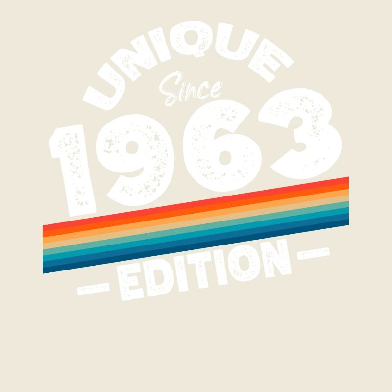 Unique since 1963 Edition Birthday Vintage 1963