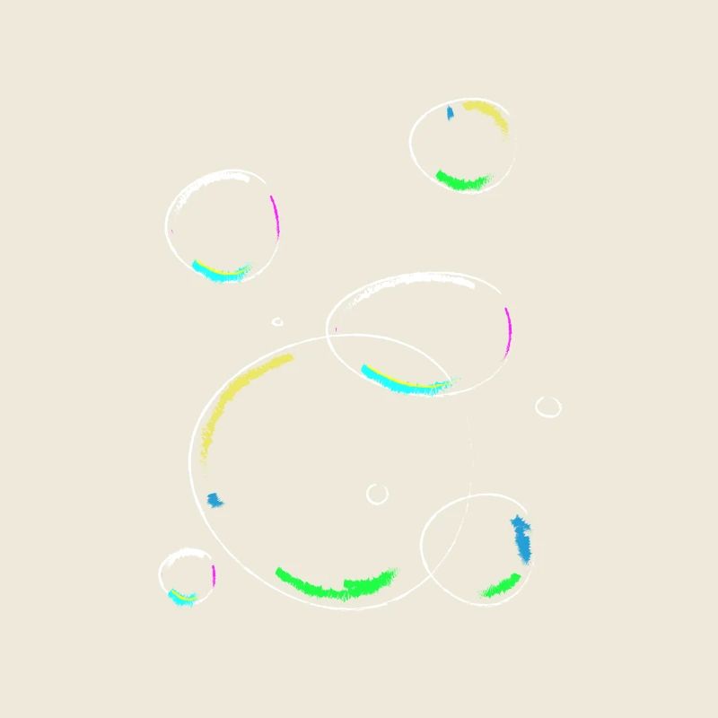 Soap bubbles soap colorful circles