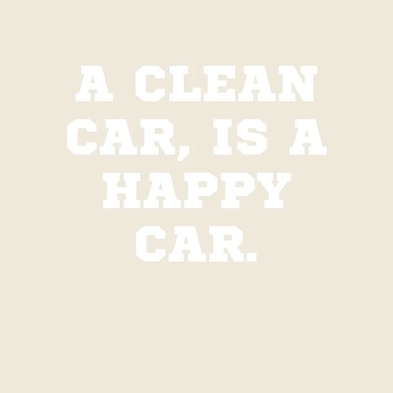a clean car is a happy car