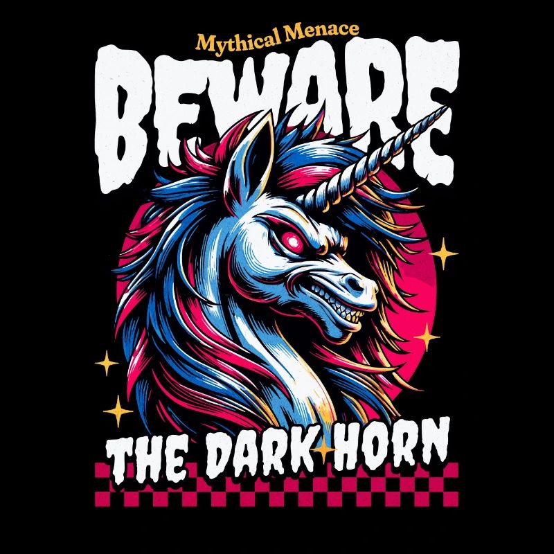 BEWARE THE DARK UNICORN Mythical Menace