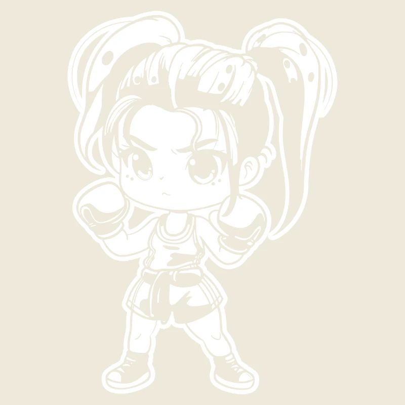 Kickboxer Manga Style