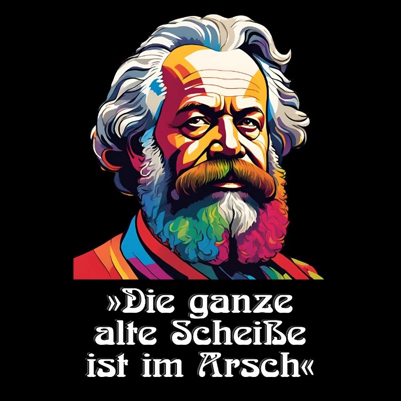 Marx Die ganze alte - Zitat Hochformat