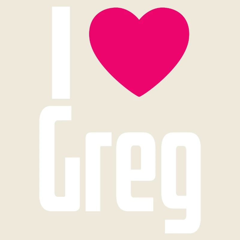 I Love Greg Pinkes Herz Ich liebe Greg