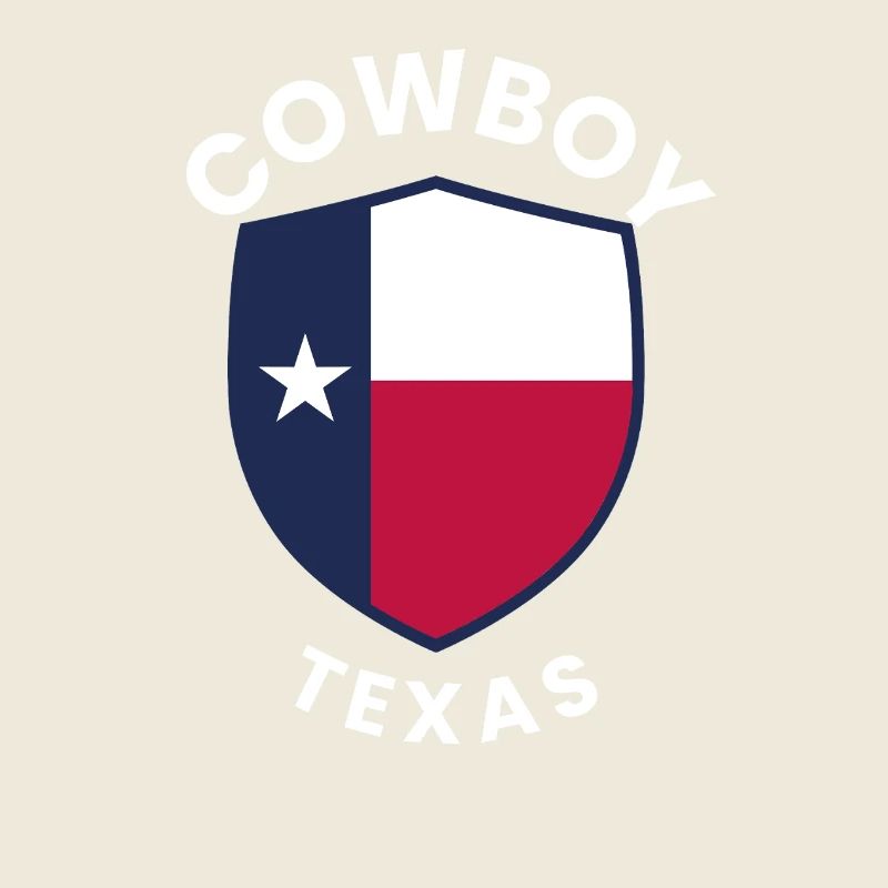 Cowboy Texas Shield Grafikdesign
