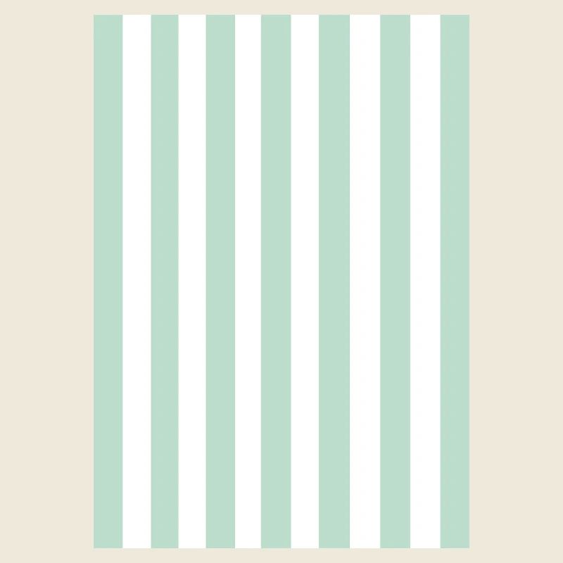 Stripes - green, white, personalizable