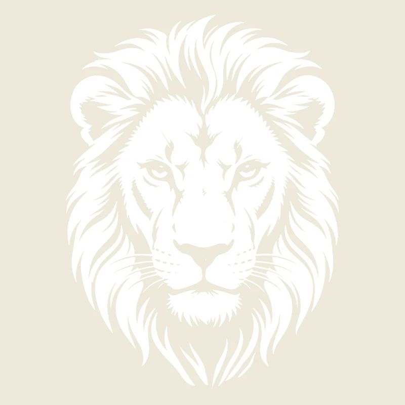 Lion Head Contrast Silhouette