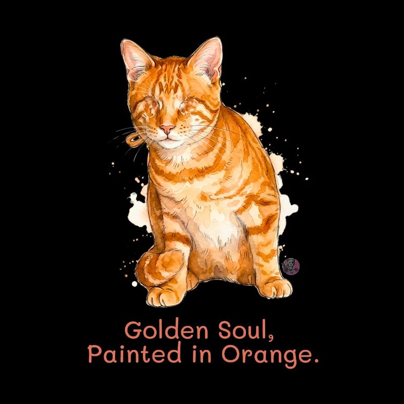 Chat Orange de l’Âme Doré.
