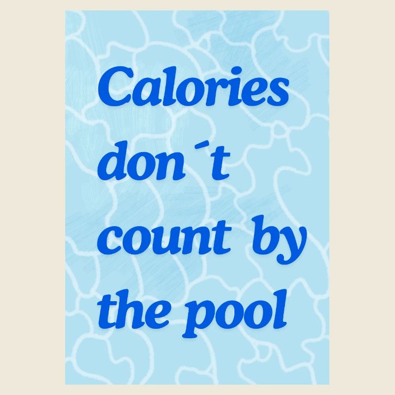 Kalorien zählen am Pool