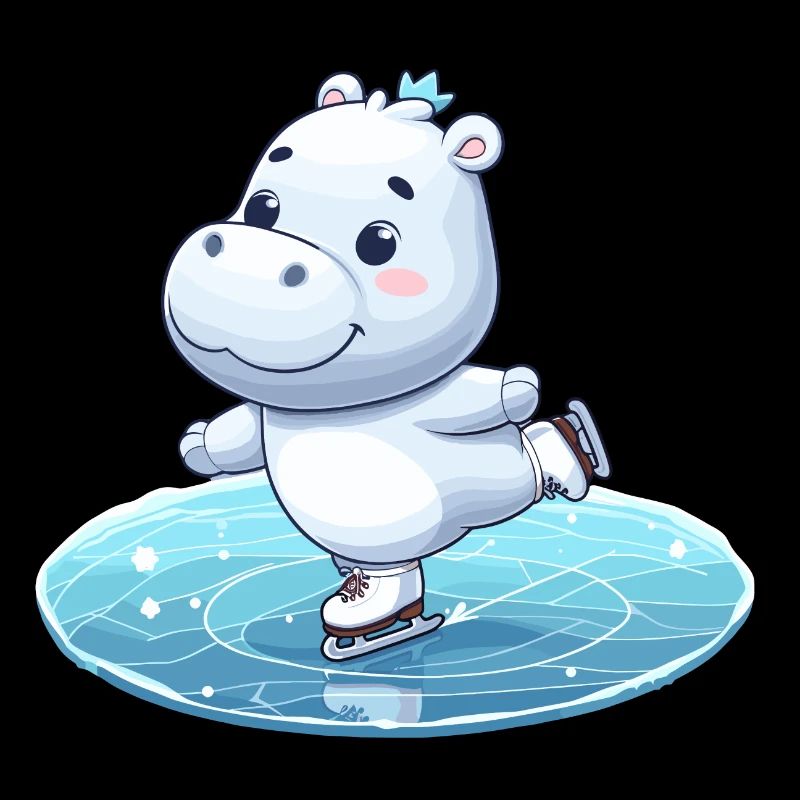 Designs pour les enfants – Hippopotames joyeux