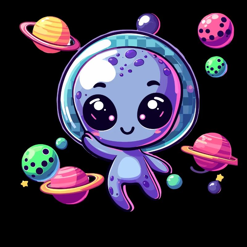 Designs pour les enfants - Friendly Aliens
