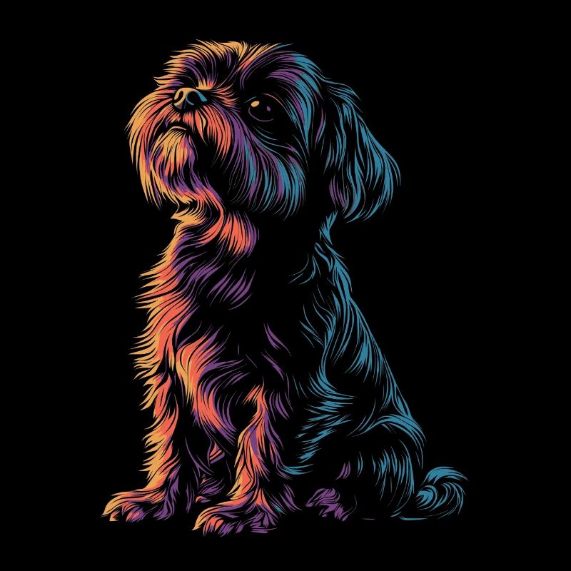 Farbenfroher Shi Tzu