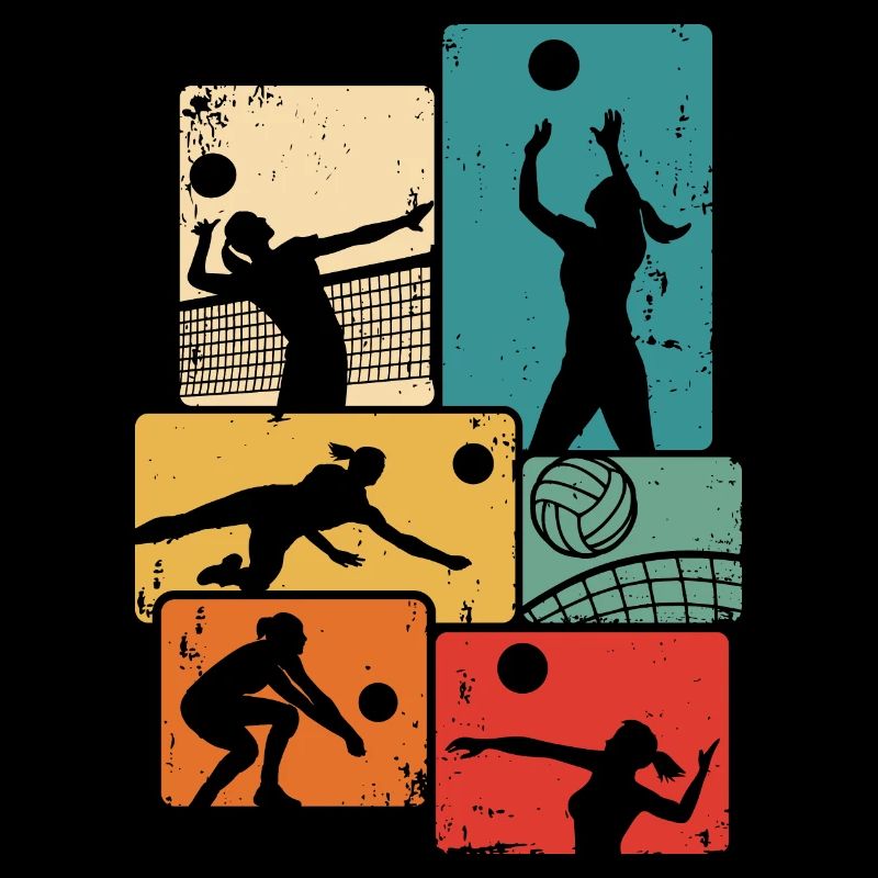 Volleyball Player Vintage Volleyball