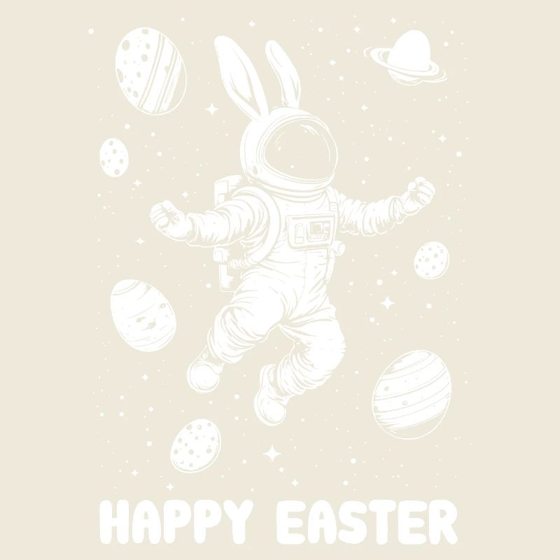 Happy Easter - Easter Bunny - Easter Egg - Space