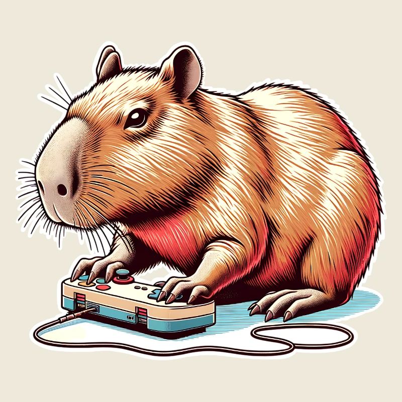 Capybara Nerd du jeu