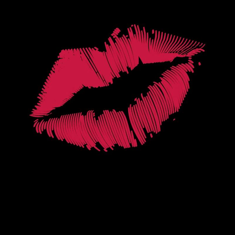 Baiser lèvres rouge à lèvres baiser bouche bisous