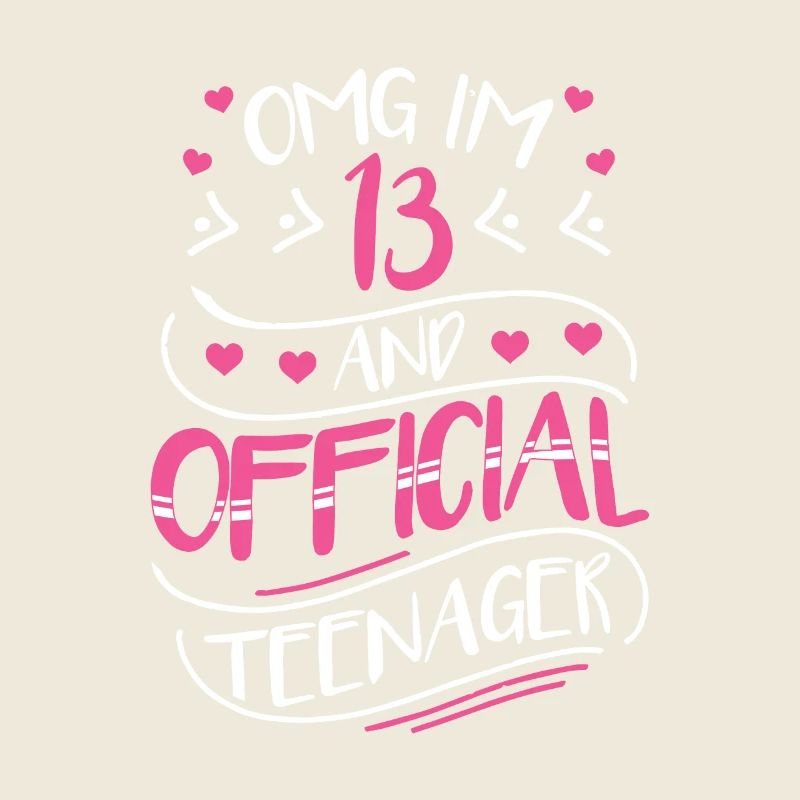 13 Geburtstag Mädchen Geschenk Official Teenager