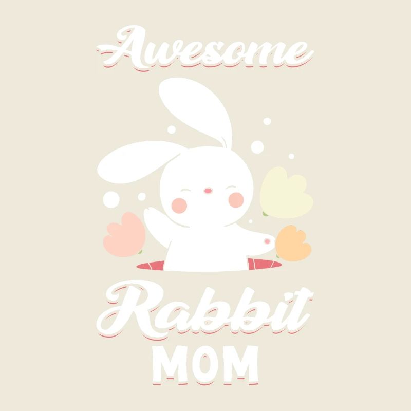 rabbit mom cute
