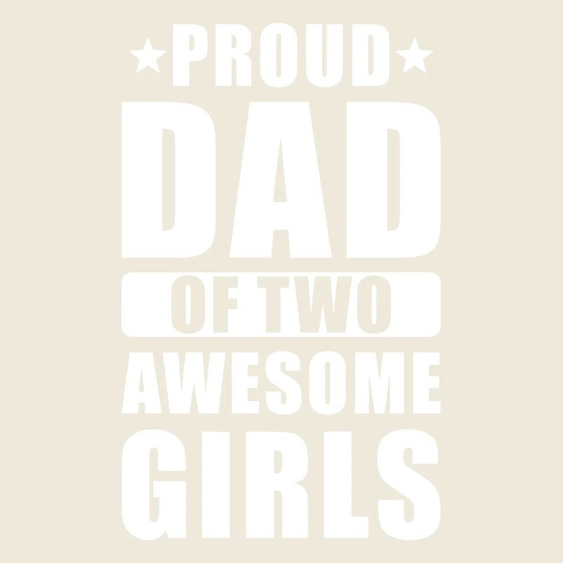 Papa fier deux filles