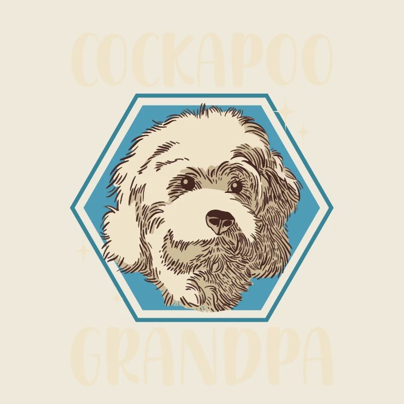 Cockapoo Grandpa Hunde Hundebesitzer Geschenk