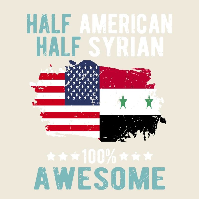 Half American, half Syrian