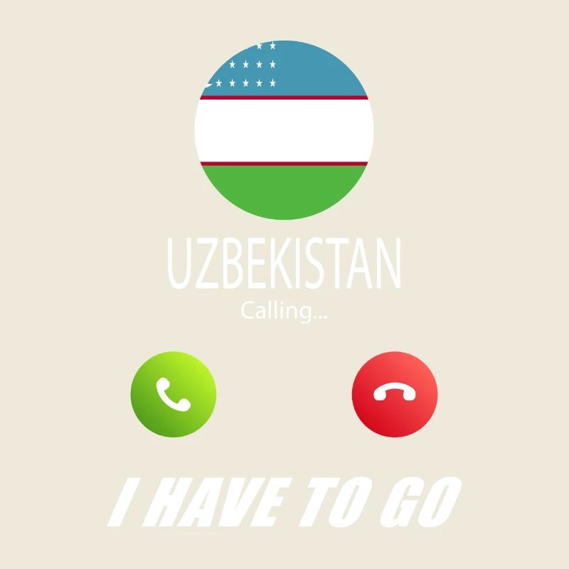 Usbekistan ruft an Lusiger Flaggen Spruch