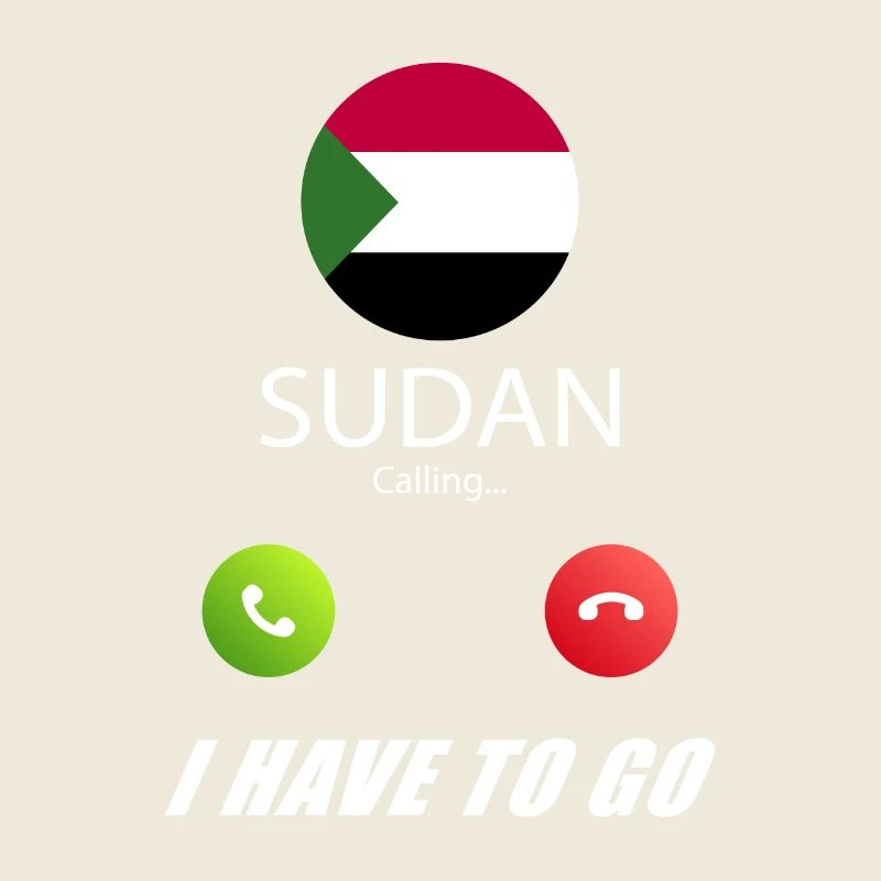 Sudan ruft an Lusiger Flaggen Spruch