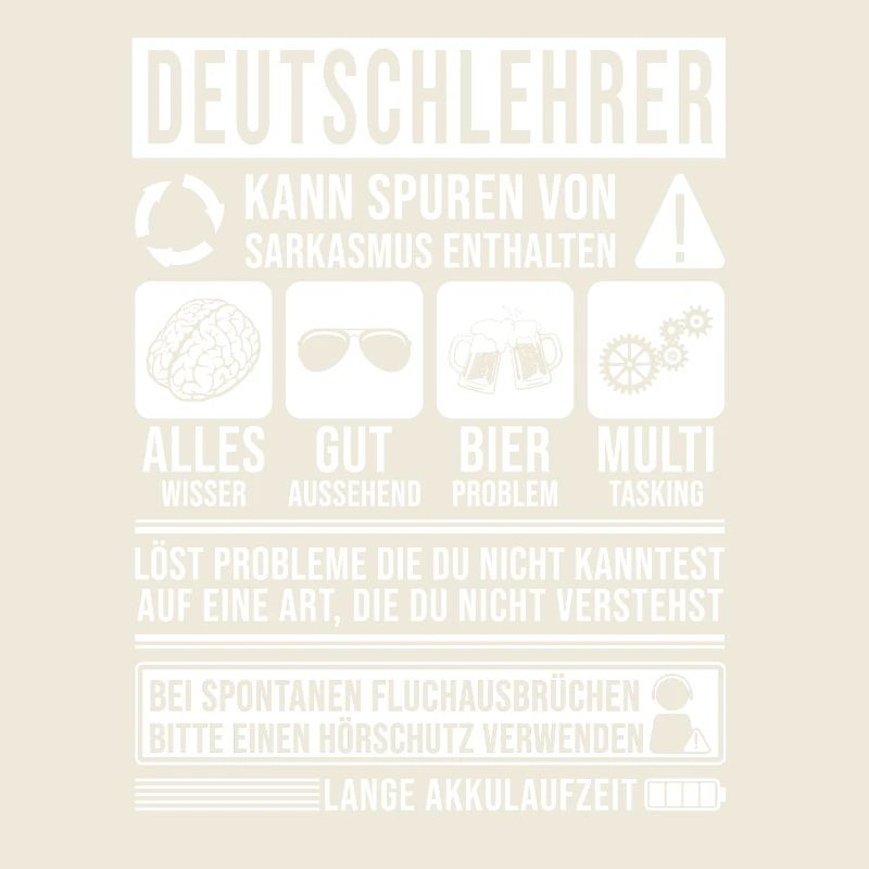 Deutschlehrer Spruch lustig