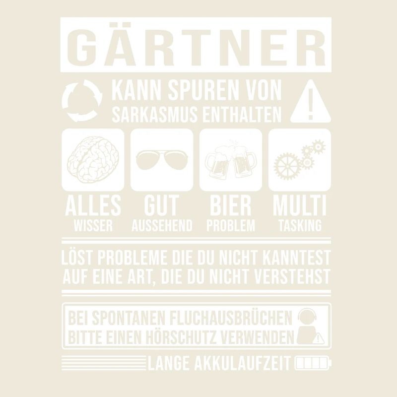 Gärtner Spruch lustig