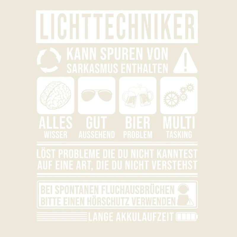 Lichttechniker Spruch lustig