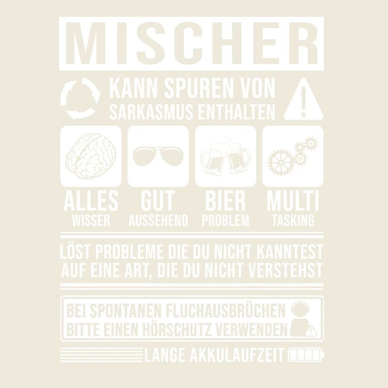 Mischer Spruch lustig
