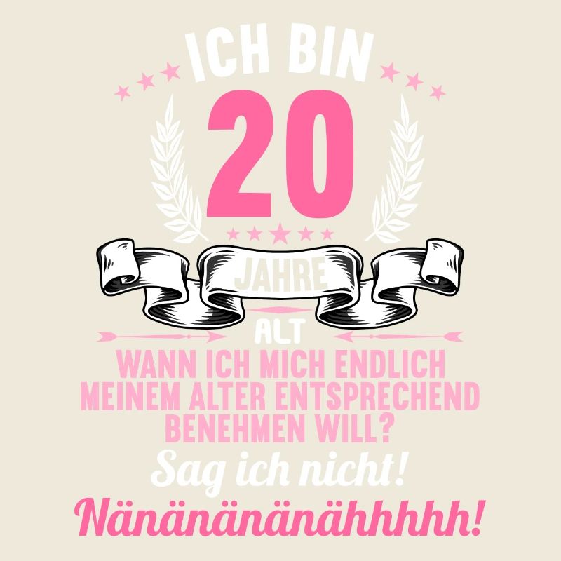 Ich bin 20 Jahre alt 20 Geburtstag