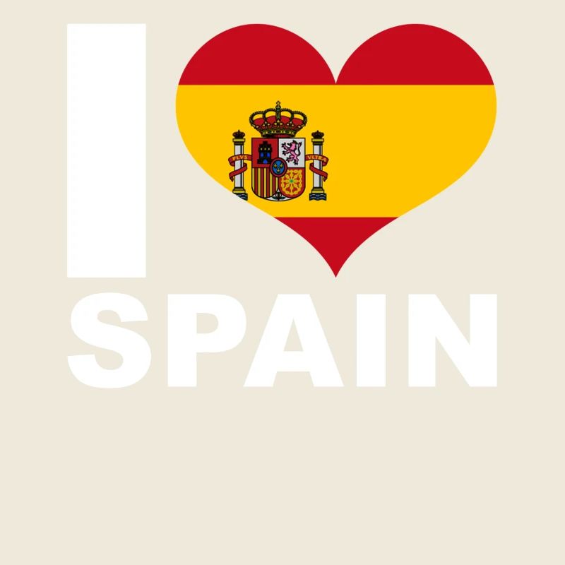Ich liebe Spanien Herz Flagge Spanien
