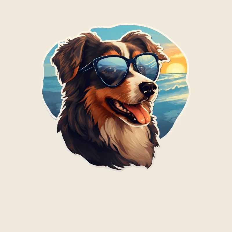 Hund mit Sonnenbrille