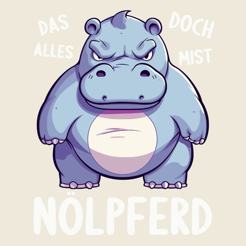 Nilpferd Hippo meckern Meckerer Nölpferd
