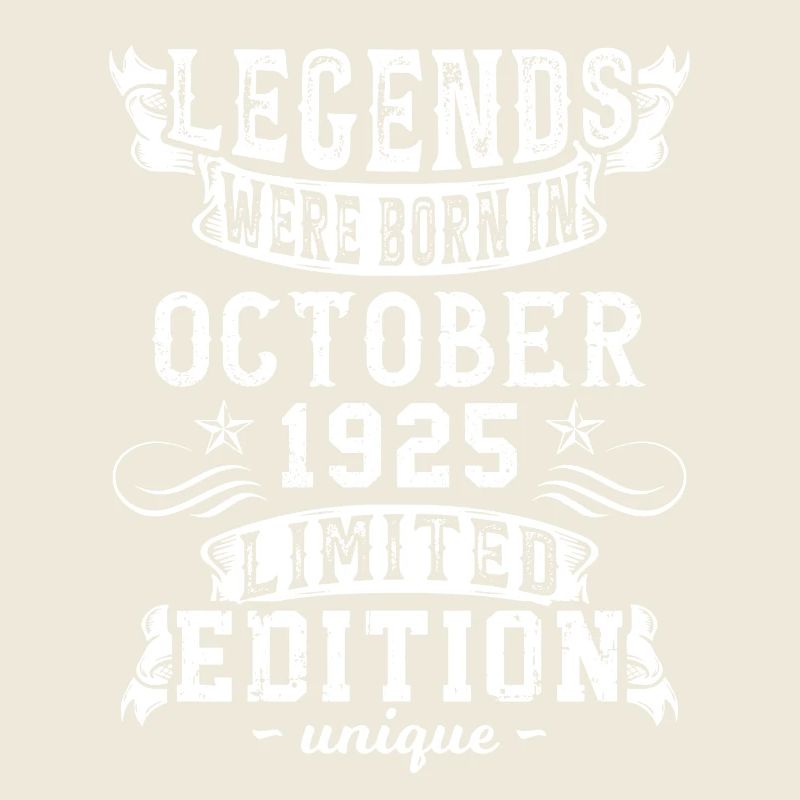 Date de naissance: Octobre 1925 année, Edition limitée