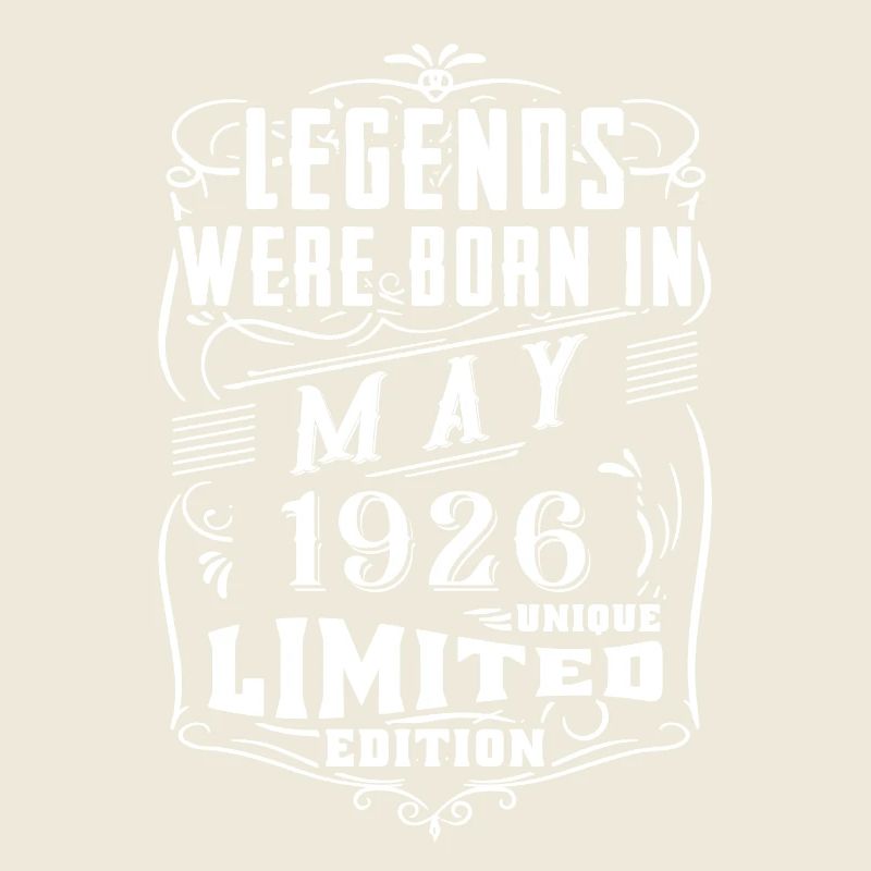Anniversaire Mai 1926 Année Edition Limitée